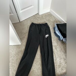 Nike grey sweatpants with waist detail xs